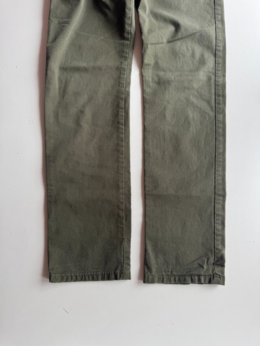 NAKED & FAMOUS Khaki Green Stretch Twill Slim Chino Pants, Size 30 - Picture 9 of 15